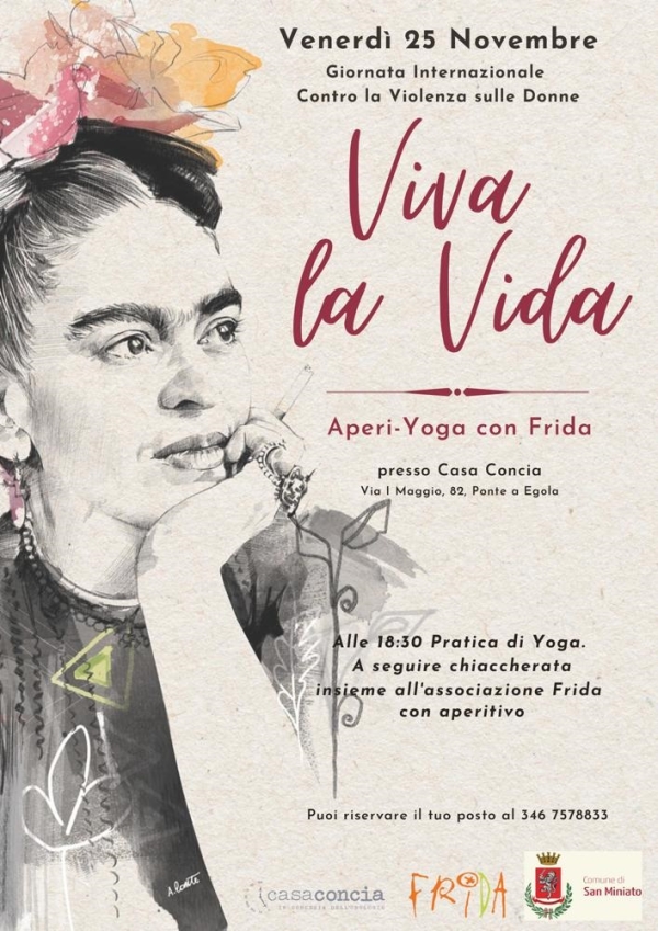 Aperi-Yoga: un aperitivo e una pratica di Yoga per sostenere Frida